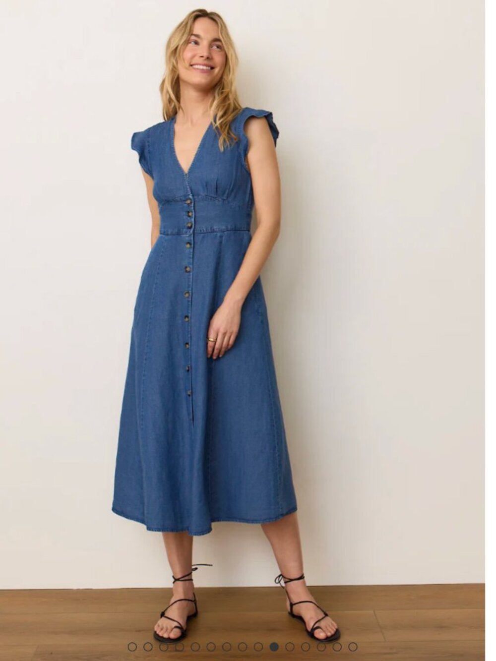 NWT MARINE LAYER Camila Midi Dress